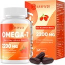 Omega-7 Sea Buckthorn Oil - s Omega33 EPA / DHA Fish Oil, Cinnamomum, Fenugreek, ALA, Green Tea, Cayenne Pepper, Turmeric, Resveratrol, Black Pepper - Gluten- Free, 60 Softgels