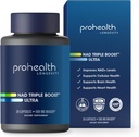 ProHealth NAD Triple Boost Ultra + 500mg Niagen NR. 3X NAD + Optimizer Plus Apigenin, PQQ, Quercetin. Promotes Longevity, Heart and Brain Health, Activates Sirtuins for Cellular Repairs (30 Služeb)