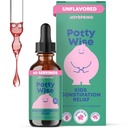 JoySpring Potty Wise - Gentle Digestive Support for Kids - Promotes Health Digestion with Senna & Elderberry - Vegan, gluten- Free, Sugar- Free (2 fl oz) 60 Služeb