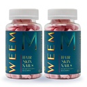 OEEG Vlasy a nehty Gummies - Podporuje zdravé vlasy - Vegan biotin vitamíny pro ženy a muže podporuje rychlejší růst vlasů, Silnější nehty, Zdravá kůže, Extra síla (2)