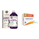 Garden of Life Organics Plant- Based Elderberry Imunitation Syruption 6.59 fl oz (195 Ml) & Boiron Oscillococcinum for Relief from Flu- Like Symptoms of Body Aches