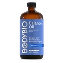 BodyBio Balance Oil - Vegan Omega 3 6 dodatek - Cold- Pressed Safflow & Flaxseed Oil - Podporuje funkci mozku, zdravou pleť, a mood