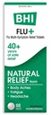BHI Flu + studená multi- symptom Relief Natural Safe Non- Drowsy Remedy 11 Cílené homeopatické aktivní ingredience pro tělo Aches, Únava, Zimnice a bolest hlavy - 100 tablet