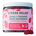 L Theanine GABA doplňky s Rhodiola Rosea pro stres 124; Magnesium Citrát gumy pro děti 124; Cortisol doplňky pro ženy 124; Kava Kava Alternative