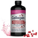 Neocell tekutý kolagen, kůže, vlasy, nehty a spojky dodatek, zahrnuje ovocné šťávy koncentráty a zelený čaj směs, Granátová jablka, 16 oz., 1 láhev