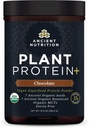Starověké nutriční rostliny na bázi bílkovin prášek, rostlinný protein +, čokoláda, BIO Vegan Superfoods dodatek, 15g protein per Serving, gluten zdarma, Paleo Friendly 12 Serving