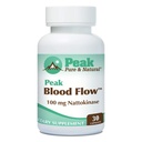 Peak čistý a přírodní Peak krevní tok - Nattokináza dodatek - Zdravé krevní oběh doplňky pro dospělé 124; 100mg - 30 Kapsle