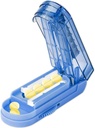 Pill Cutter Splitter pro malé a malé pilulky, Nastavitelný Tablet Splitter přesně řízne několik pilulek najednou. Sharp čepel s bezpečnostní stráží. (Klein Blue)