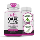 Pure Cape Aloe Herbal Laxative for Contribution Relief - Zdravé Bowel Hnutí - Přírodní Colon Cleanse & Detox Dietní dodatek - Speciálně navržen pro ženy Ladyme - 90 Kapsle