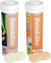 Hydratační tablety drinklits - Electrolytes & Vitamíny 124; Ginger- Lime and Orange - 2 balení (20 porcí)