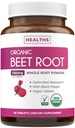 USDA Organic Beet Root Powder (60 tablet) 1350mg Beets Per Serving with Black Pepper for Extra Absorption - Super Antioxidant and Nitrate Supplement for Athletic Performance and Stamin- No Capsules