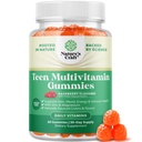 Teen Multivitamin Gummies 12-17 - Teen Boys & Girls Gummy Vitamíny pro lepší pleť, imunitní síla, Mood & Energy Support - Teenage Girl & Boy doplňky s Zn, Mg, Vitamin A, C, D & E - 60 Ct