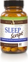 Suzy Cohen Sleep Script s melatonin - Botanický spánek a relaxační Formule pro dospělé pro nálady, stres a spánek, Obsahuje 5-HTP, L-theanine, Passionflower, Lemon Balm a GABA 60 Kapsle.