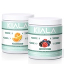 Kiala Nutrition Super Green, Organic Green Powder, Spirulina & Chlorella Superfood Powder, Cukr & gluten Free Vegan, Spectra Blend, Tropical Slash, Smíšené Berry 2 Pack