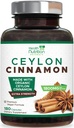 Ceylon Skořice Kapsle 1800mg - Certified Organic Ceylon Skořice Powder Supplement, Lahvička v USA, Extra síla Energy & Heart Support Pills, Non- GMO & gluten Free, Cukr Free - 180 Kapsle