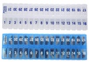 AM PM 31 Day Once- a Day Monthly Pill Planner Organizátoři - Velké kompartment Pill Boxy Store léky pro celý měsíc plus kompartment pro Extra pilulky (AM / PM Clear & Blue) BPA zdarma
