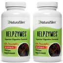 NaturalSlim Helpzymes, Komplex enzymu pro dospělé s Bromelainem, Ox Bile, Pankreatin & Betaine HCL, 100 tobolek, 2 balení