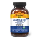 Country Life RealFood Organics for Men - 60 Tablet CLAS124; 1,300mg Organic Fermented Whole Foods, 7-Houba Superfood & Aloe - Certified Gluten- Free, Vegan & USDA Organic Multivitamine