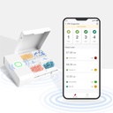 Comfytemp Medicine Box - Smart Medicine Organizátor s bezplatnou aplikací, Pill Plan on Pill Box, Upomínka na alarmy, 4 velké kompartmenty, Dobíjecí přenosné cestovní Pill Box pro medicínu / Vitaminy / doplňky