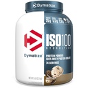 Dymatizovat ISO100 syrovátkové bílkoviny prášek izolát, Cookies & Cream, 25g proteinu, 5 liber, 5,5g BCAA, méně než 120 Cal., gluten zdarma, 1g tuku, 1g cukru, 2g karbu (74 Služeb)