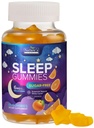 Sleep Gummies Dodatek 6 mg - Cukr zdarma melatonin Gummy pro dospělé, přírodní nula cukr Spící Gummy pro dospělé, děti, Oranžová ochucená, Vegan, Extra Spí Vitamin Support - 60 Gummies