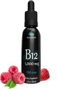 B12 1000 mcg, 2oz 120 Servings, Malina Flavor, Methylkobalamin Sublingvální kapky