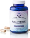 Relumins Resveratrol 600mg Supplement - High-Potency Antioxidant s extraktem z grapeového semene a červeného vína - Podporuje pleť, srdeční zdraví a imunitní systém - 120 Veganské kapsle