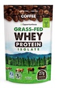 Oportuniteas Coffee Whey Protein Powder - Low Carb & Keto Friendly - Grass Fed Whey Isolate + Colombian Coffeine - 60 mg Coffeine for Energy - Pre or Post Workout Drink Mix, Latte, Shake & Smoothie 1lb
