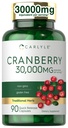Carlyle Cranberry Dodatek 124; 30,000mg Crangon 124; 90 Kapsle 124; Non- GMO a gluten Free Formule 124; Cranberry pilulky z koncentrátu extrakt