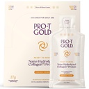 ProT Gold Liquid Collagen Protein Shot, 17g Clear Protein Nano- Hydrolyzované travní Fed kolagen, 2g Arginin pro podporu zranění, gluten Free, Cukr zdarma, 0g sacharidy, Orange Creme, 1 fl oz, 24 Pack