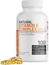 Bronson Natural Vitamin E Complex 400 I.U. dodatek (d-Alpha Tocopherol Plus d-Beta, d-Gamma, & d-Delta Tocopherols), přírodní antioxidant, 100 Softgels
