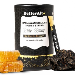 Lepší Alt Pure Himalayan Shilajit Sticks with Organic Honey, Saffron CLANE124; Easy to Consume Shilajit CLANE124; 30 Sticks for Energy Boost & Immunication Support, 85 + Trace Minerals, 75% + Fulvic Acid