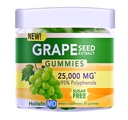 Grape Seed Extract Gummies PHARMAN124; Grape Seed Oil 25,000 mg 50x Original PHARMAN124; > 95% Polyfenols PHARMAN124; # 1 Grape Seed Gummies in USA PHARMAN124; Sugar Free Vegan PHARMAN124; Grape Flavor 60 ct