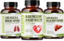Srdeční zdraví Krevní tlak Support Supplement - Podpora krevního tlaku & Zdravý oběh Přirozeně s Hawthorn Berry & Hibiscus. Vitamíny pilulky pro zdravou hypertenzi (BP) a zdravé srdce.