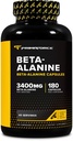Primaforce Beta Alanine Kapsle 3 400 mg, 180 Kapsle (45 Servings) - Potent Beta- Alanin dodatek
