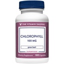Vitamin Shoppe Chlorofyl 100mg - přírodní doplněk stravy, zelené superfood, který podporuje imunitní systém a výrobu energie, 'přírodní deodorant' (100 kapslí)