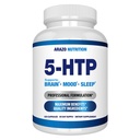 5-HTP 200 MG Per Serving Plus vápník pro mood, spánek - podporuje klid a uvolněné mood - 99% vysoká čistota - 120 Kapsle - Arazo Nutrition