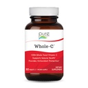 PURE ESSENCE LABS Whole-C celý potravní vitamin C - Nejlepší imunitní podpora - Organic & Nature Vitamíny - Imunity Booster & Dietní doplňky (30 tablet)