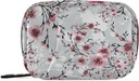 Naanle 7 Day Cherry Blossom Pill Pořadatel Bag se zipem, Přenosný týdenní pouzdro, Kompaktní velikost pro Vitamin doplněk držák