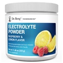Dr.Berg Nulový cukr Hydratace Keto Electrolyte Powder - Vylepšený w / 1000 mg kalium & Real Pink Himalayan Salt (NENÍ stolní sůl) - Maliny & Lemon Flavor Hydration Drink Supplement - 50 Služeb