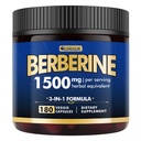 Berberine dodatek - Berberine Váhový Loss, High- Potency Berberine 1500MG Berberine HCL, Plus Citrus Bergamot - pro metabolické, stravitelné a imunitní podporu - Vegan, Non- GMO, 180 Kapsle