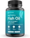 Mini Fish Oil Softgels - Odorless, Burless & Easy to Swallow - 1500mg Omega-3 s EPA & DHA - Advanced Formule Fish Oil Minis - Menší než dime - Wild Caught - 90 (Velká, Kapsle)