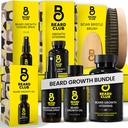 Beard Club Premium Beard Růst Kit - Růstový olej, Vitamíny, Vitamin Spray & Boar Bristle Brush - Dárková sada