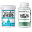 Lékařský CHOICE Bloat & Gas Probiotic 30ct + 60 miliard Probiotic 30ct - trávicí Wellness Bundle