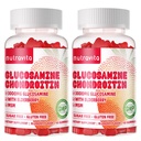 Nutravita Glucosamine Chondroitin Gummies s MSM & Elderberry Extra Strength - Společná podpora, Antioxidační Imunitní Supplement pro dospělé, muže a ženy. 120 Jahodové žvýkačky