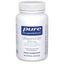 Čisté enkapsulace Ubiquinol- QH - 200 mg Ubiquinol - Aktivní forma koenzymu Q10 - Podpora srdečního zdraví a energetického metabolismu * - Antioxidační dodatek - 60 Softgelových tobolek