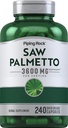 Piping Rock Saw Palmetto Extract 3600mg 600mg 124; 240 Kapsle 124; pro muže a ženy 124; Non- GMO, gluten zdarma dodatek