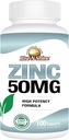 Rise- N-Shine 50 Mg zinkové doplňky - Imunitní podpůrný dodatek - High potency Antioxidant - 100 denní dodávka (100 tablet)