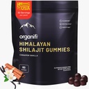 Organifi Shilajit Gummies - Himalájský Shilajit pro muže a ženy s PrimaVie Shilajit, 40- Plus stopové minerály, a více - Hormon Balancer, Posiluje buněčnou energii, Beats Fatigue, a více, 60 Počet