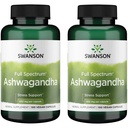Swanson Ashwagandha Powder Supplement - s Ashwagandha Root na podporu stresu Relief & Energy - Ayurvedic dodatek pro přírodní wellness (100 Kapsle, 450mg každý) 2 Pack